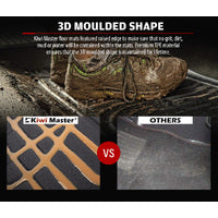 KIWI MASTER 3D TPE Car Floor Mats Liner Fit Toyota Hilux Dual Cab Auto 2016-ON