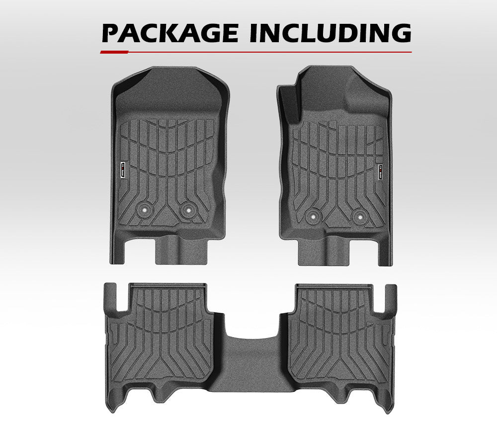 KIWI MASTER 3D TPE Car Floor Mats Liner Fit Ford Everest 2015-2022