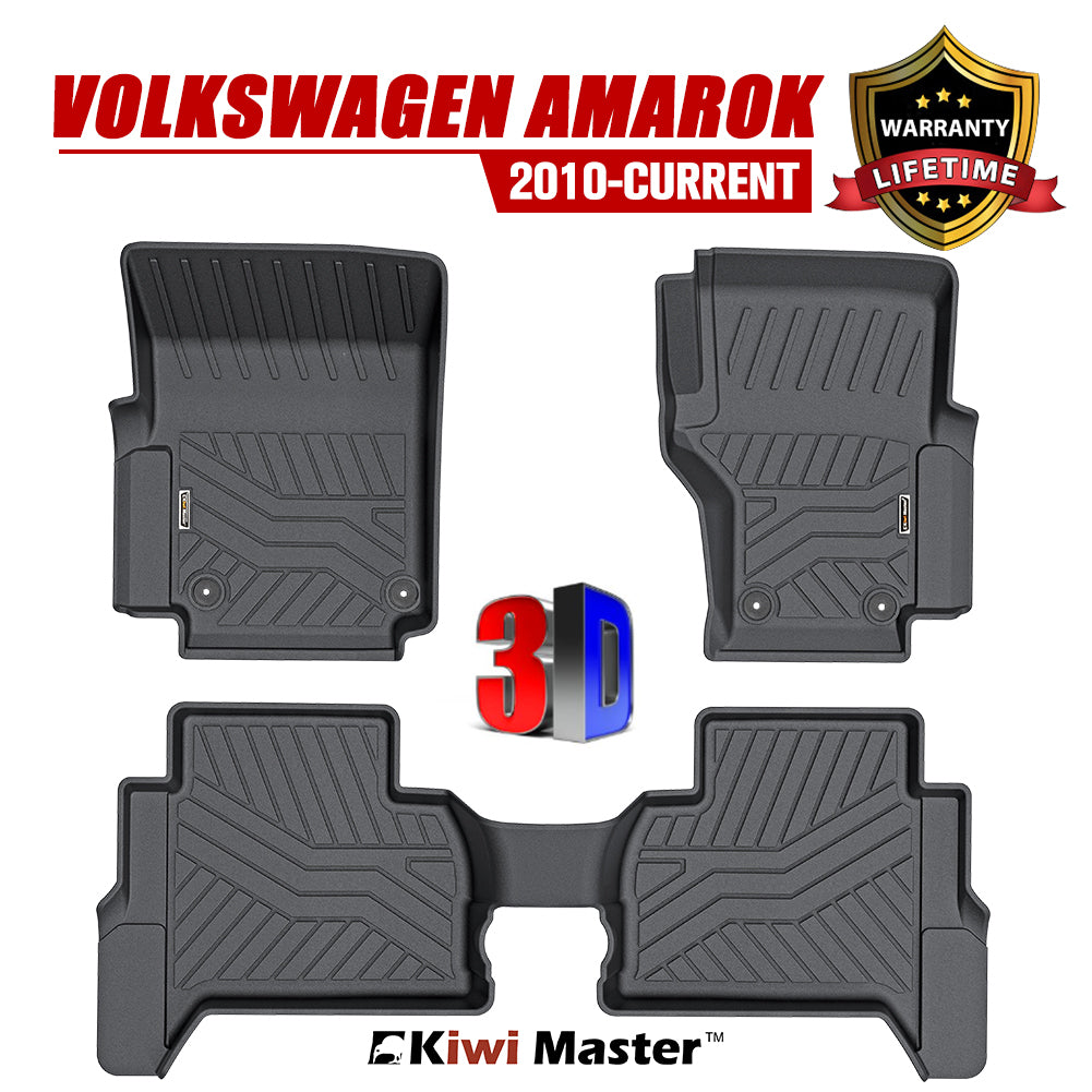 KIWI MASTER 3D TPE Car Floor Mats for VW Amarok