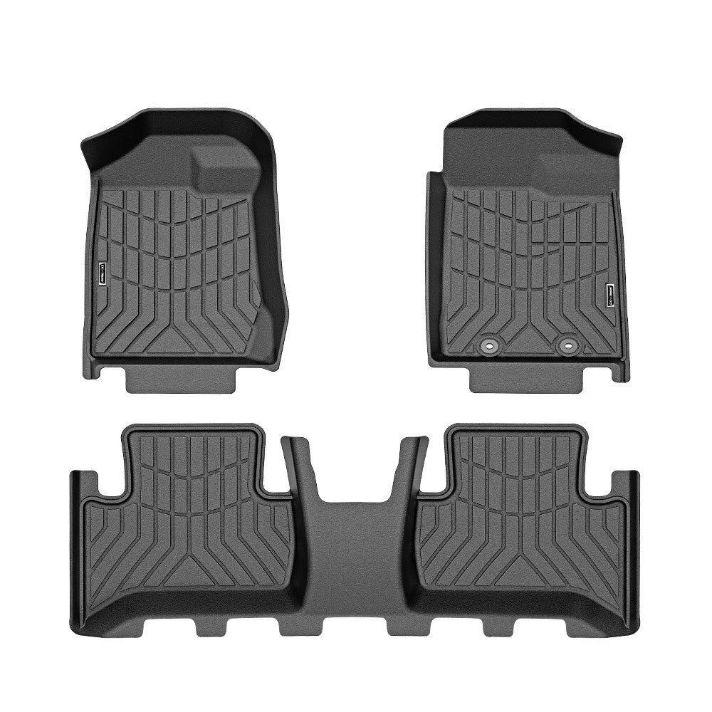 KIWI MASTER 3D TPE Car Floor Mats Liner for Isuzu MUX MU-X 2013-2020