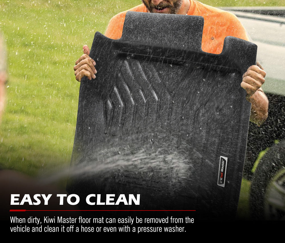 KIWI MASTER 3D TPE Car Floor Mats Liner for Isuzu MUX MU-X 2013-2020