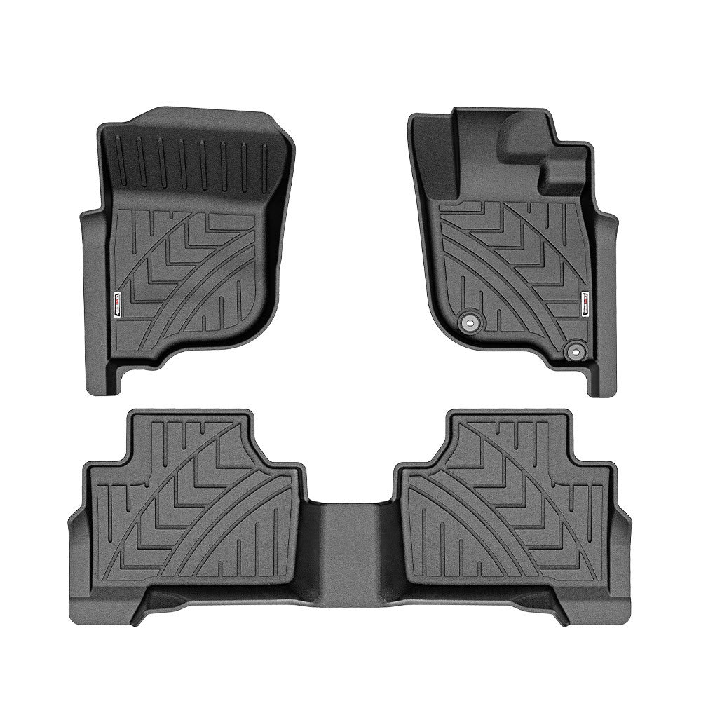 KIWI MASTER 3D TPE Car Floor Mats Liner for Mitsubishi Pajero Sport MY 2015-2023