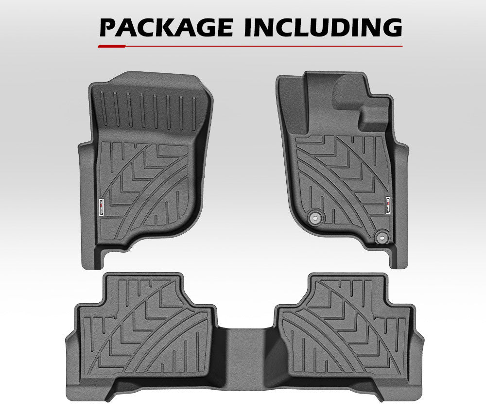 KIWI MASTER 3D TPE Car Floor Mats Liner for Mitsubishi Pajero Sport MY 2015-2023