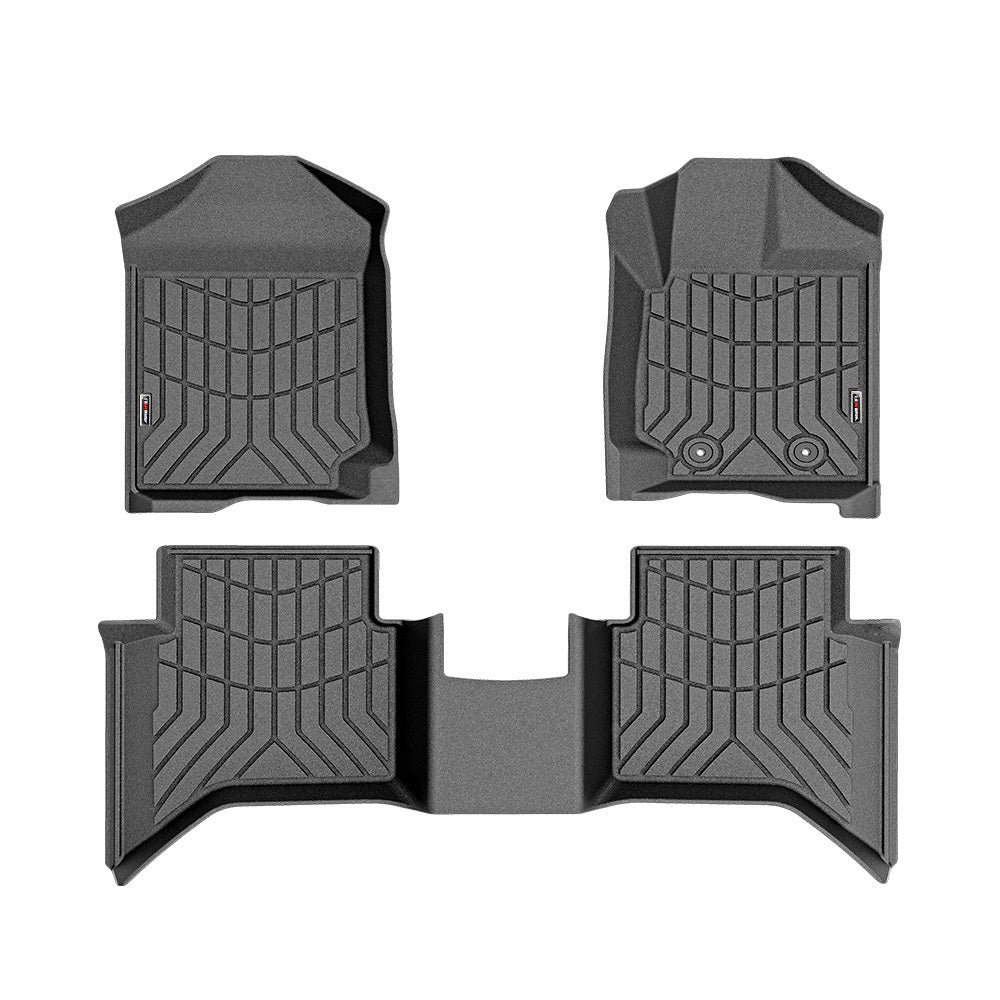 KIWI MASTER Car Floor Mats Fit Mazda BT-50 Dual Cab 2012-MY2022