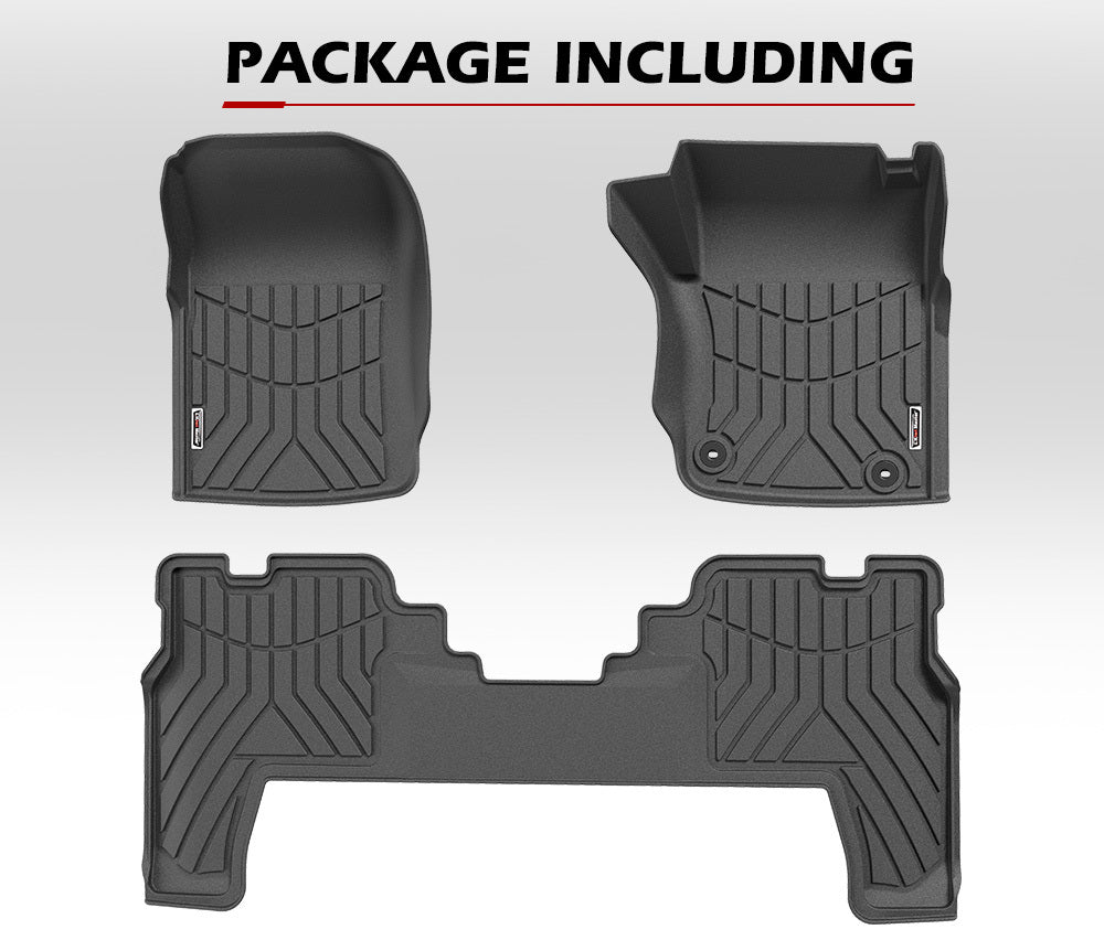 KIWI MASTER 3D TPE Car Floor Mats for Toyota Landcruiser 79 Series 2012 - ON GXL Dual Cab