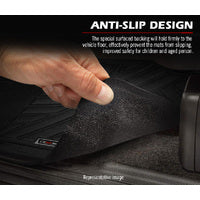 KIWI MASTER 3D TPE Car Floor Mats for Toyota Landcruiser 76 Series 2012 - ON GXL Dual Cab