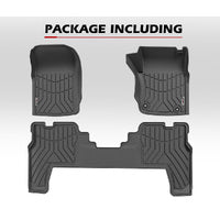 KIWI MASTER 3D TPE Car Floor Mats for Toyota Landcruiser 76 Series 2012 - ON GXL Dual Cab