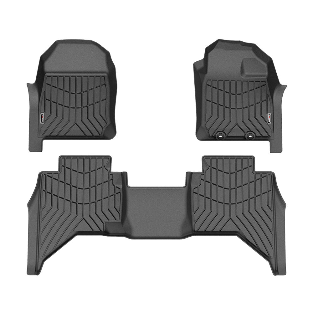 Kiwi Master 3D TPE Car Floor Mats Liner Fit Isuzu D-MAX DMAX Dual Cab UTE 2021+