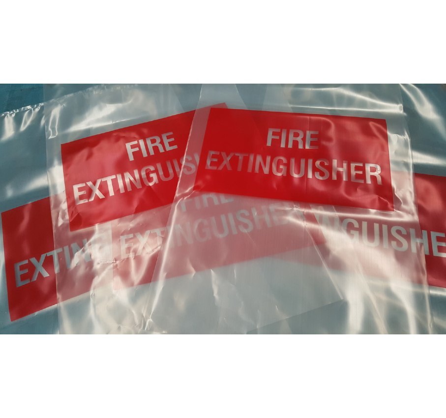 UV Plastic fire extinguisher bag Large 10 pack