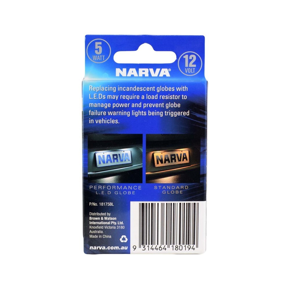 Narva 18175BL Signalling Resistor Module 5W (Pair)