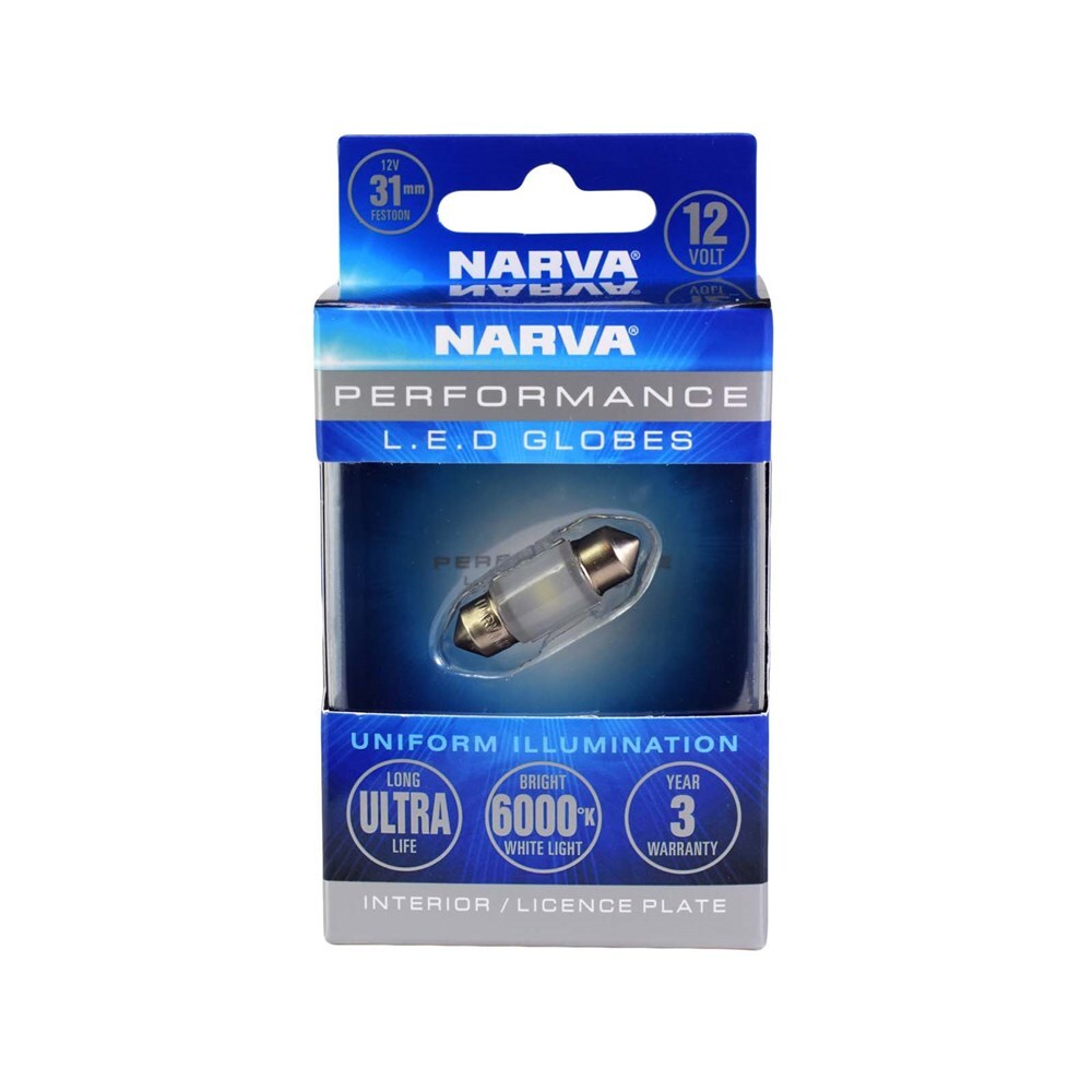 Narva 18210BL 12V 31mm Festoon LED Globe 6000K