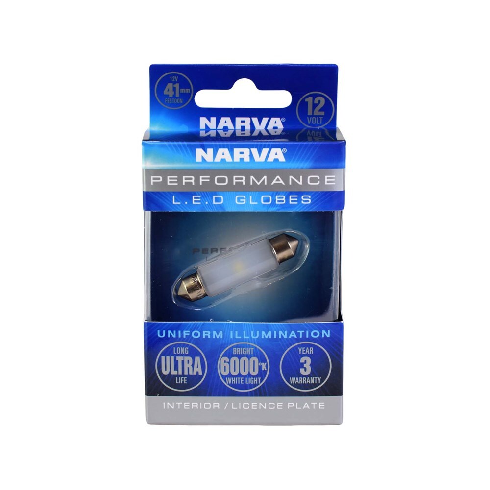 Narva 18214BL 12V 41mm Festoon LED Globe 6000K