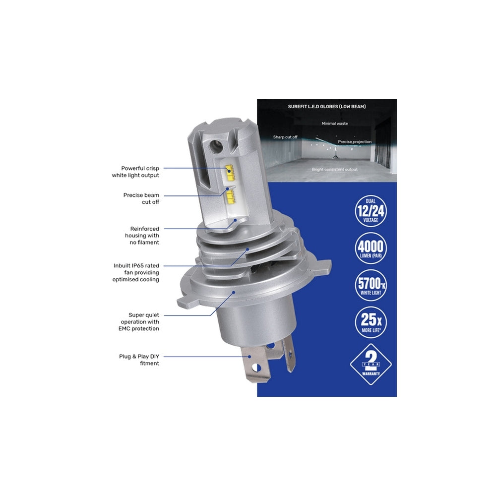 Narva H7 Surefit LED Globes