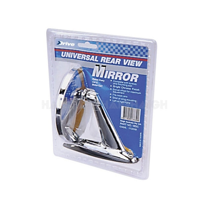 Mirror Door Universal Round Chrome