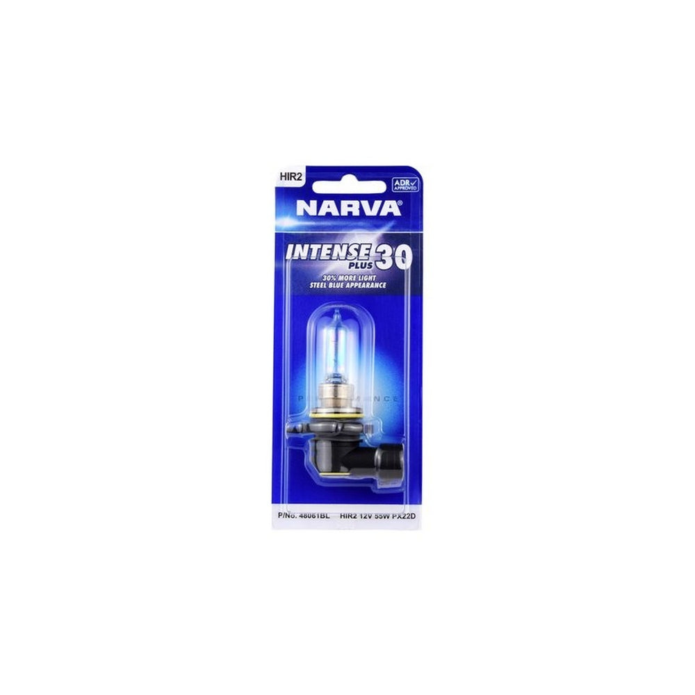 Narva 12V HIR2 55W Plus 30 Halogen Headlight Globes Blister Pack Of 1