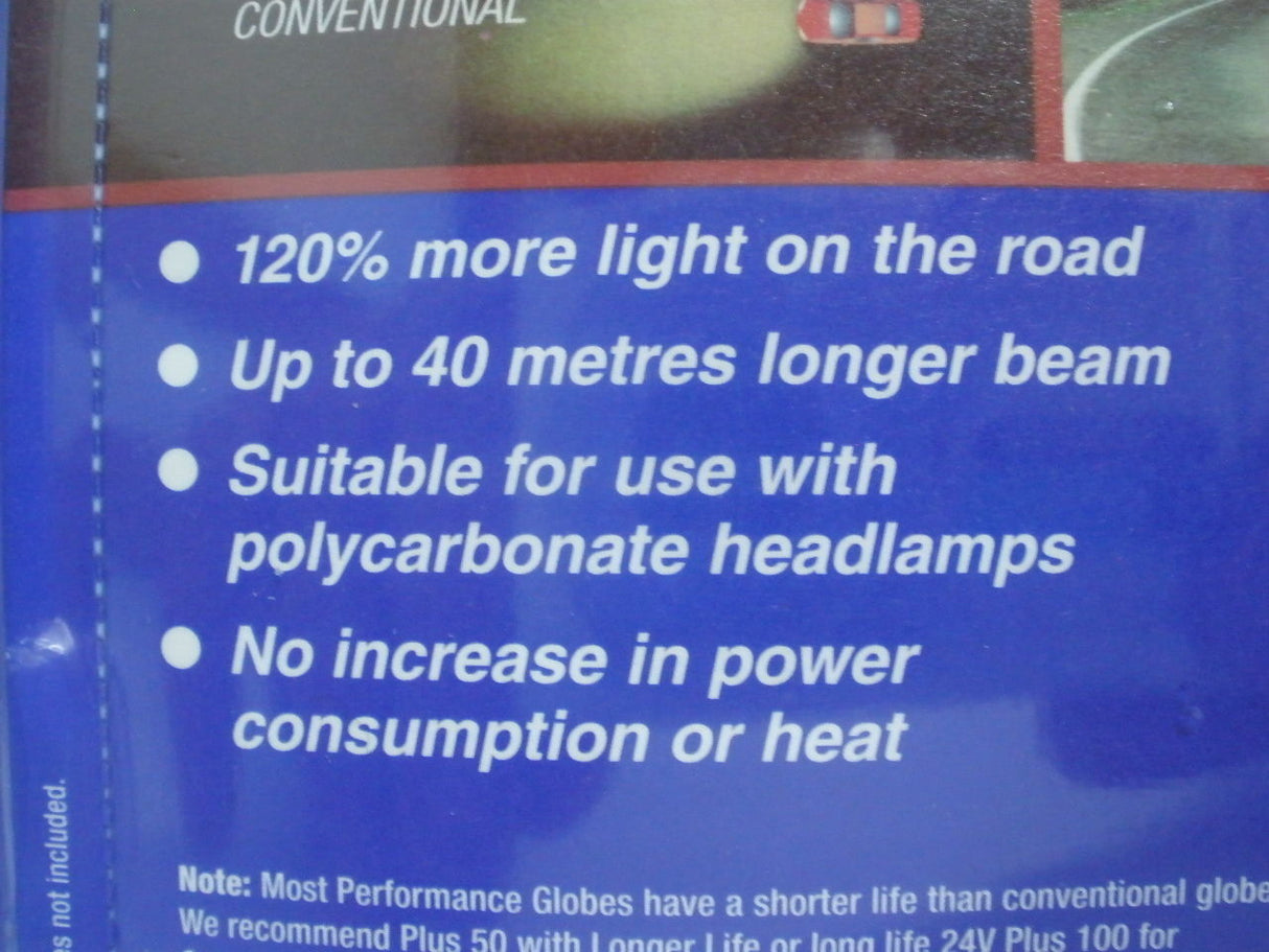 Narva H7 +120% Halogen Light Bulbs Headlight Globes New 12V 48366Bl2