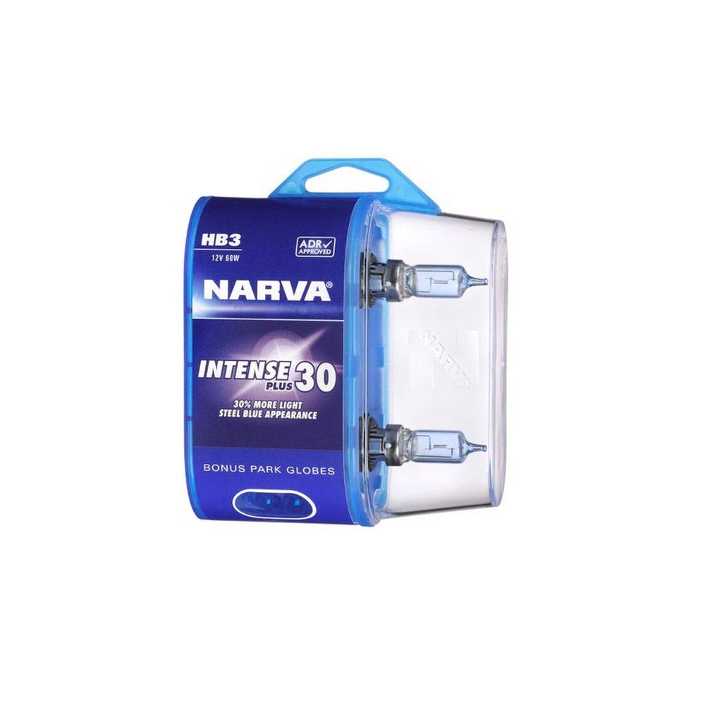 Narva HB3 12V 60W Intense Plus 30 Halogen Headlight Globes Bl2