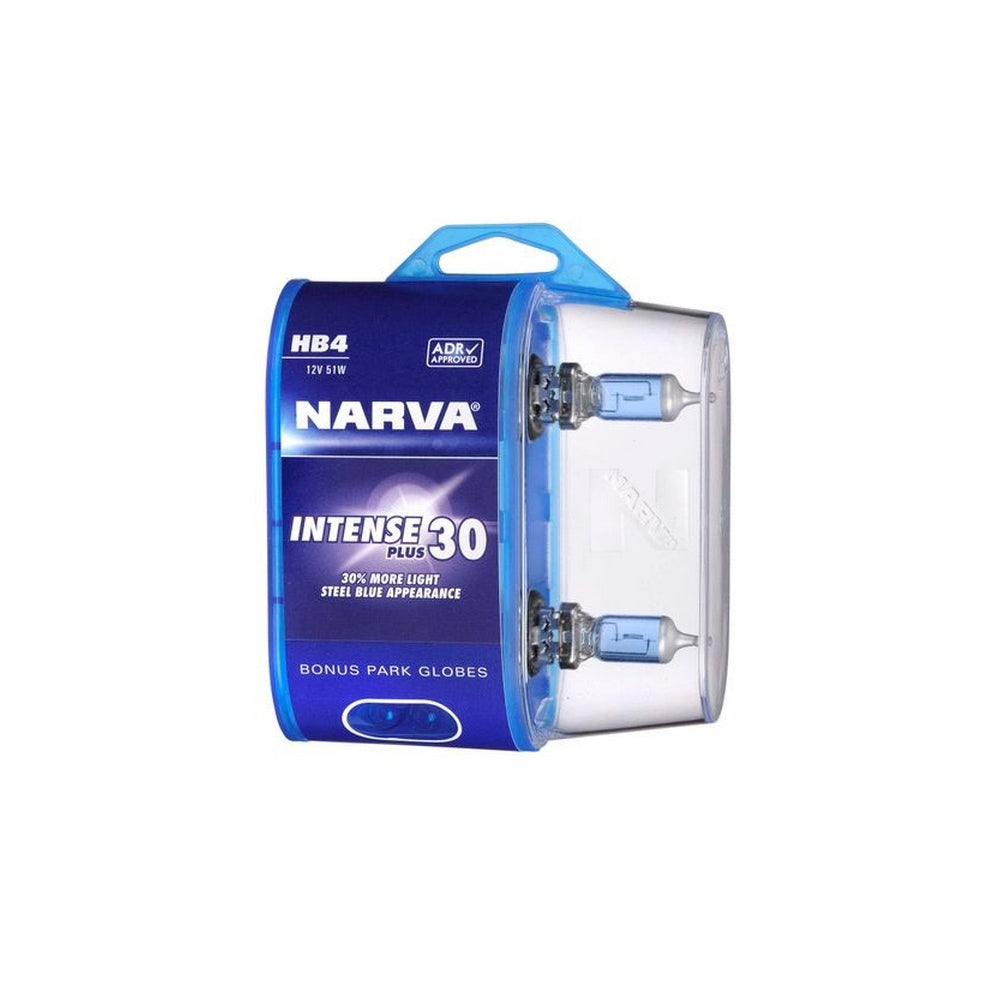 Narva HB4 12V 51W Intense Plus 30 Halogen Headlight Globes Bl2