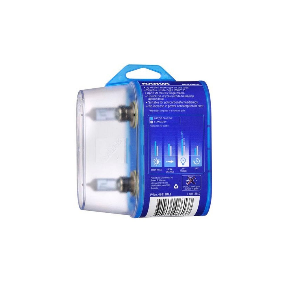 Narva HB4 12V 51W Arctic Plus 50 Halogen Headlight Globes Bl2