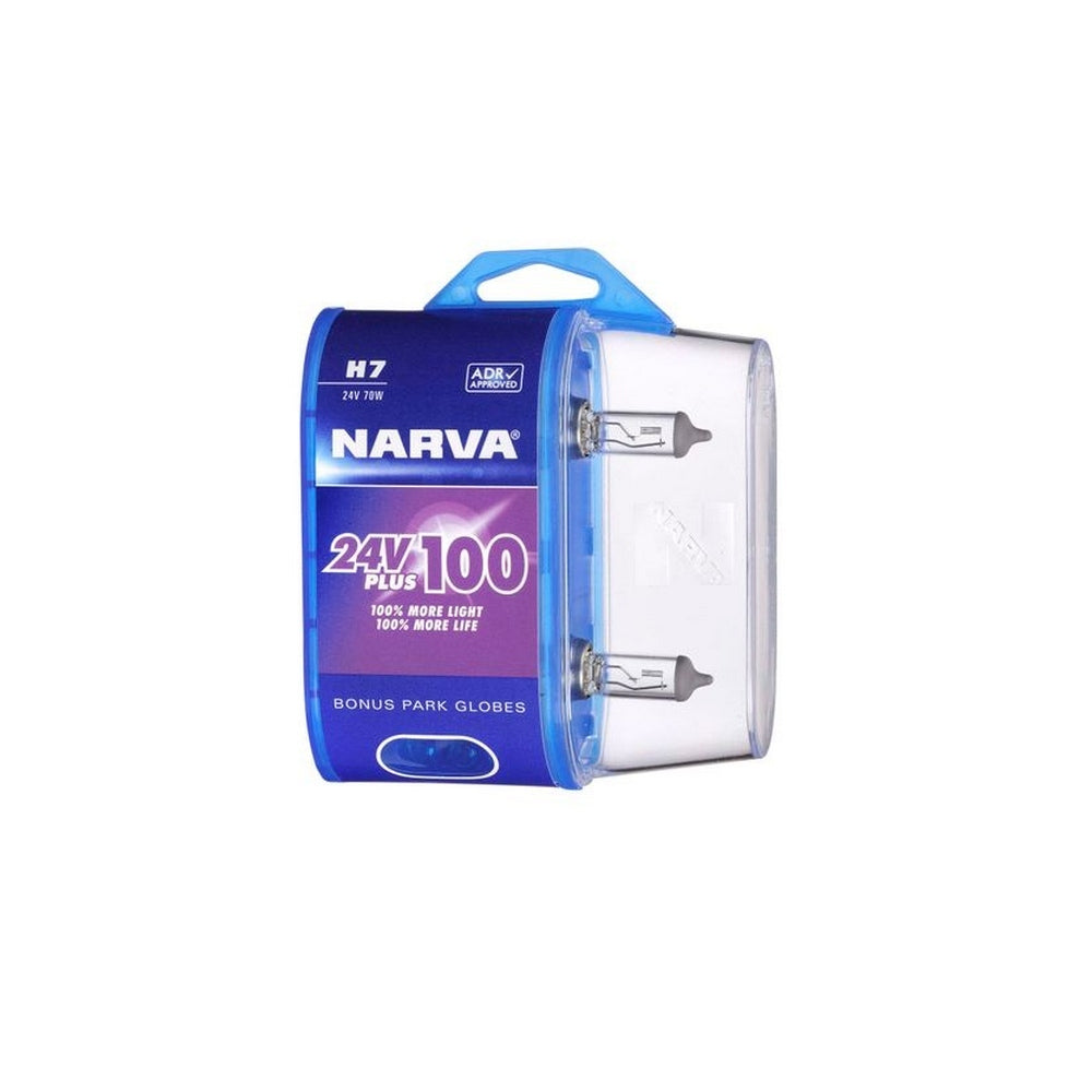 Narva H7 24V 70W Plus 100 Long Life Headlight Globes Bl2