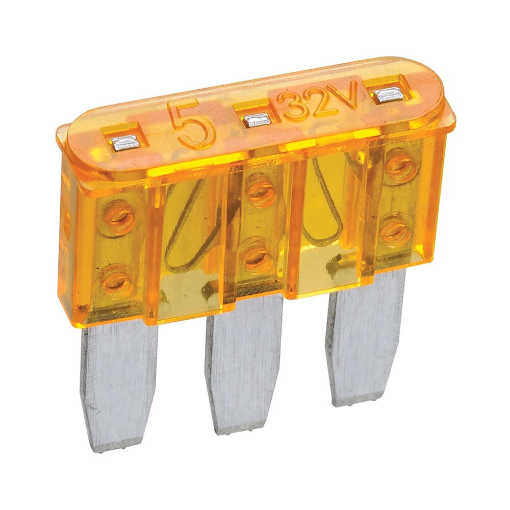 Narva 51205BL 5 Amp Orange Micro 3 Blade Fuse (Blister 5)