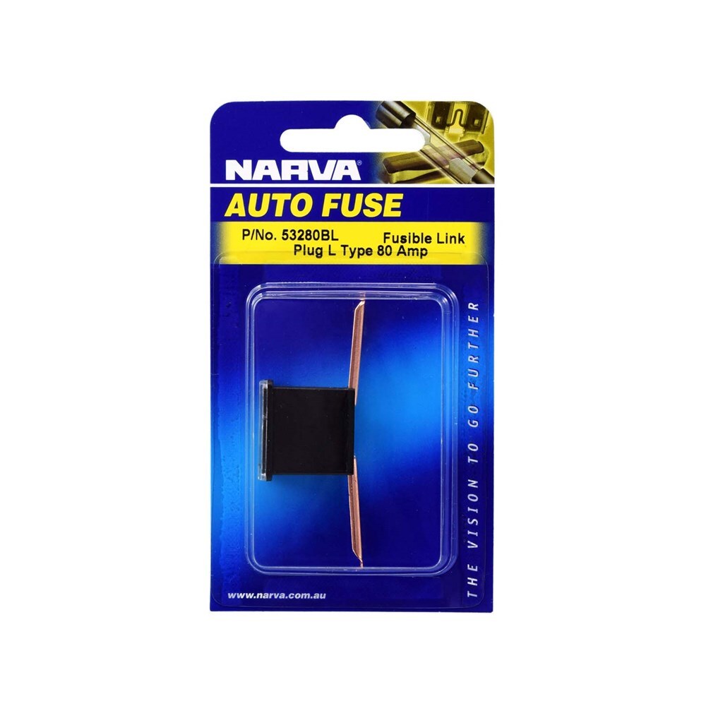 Narva 53280BL 80 Amp BLack Fusible Link Long Tab