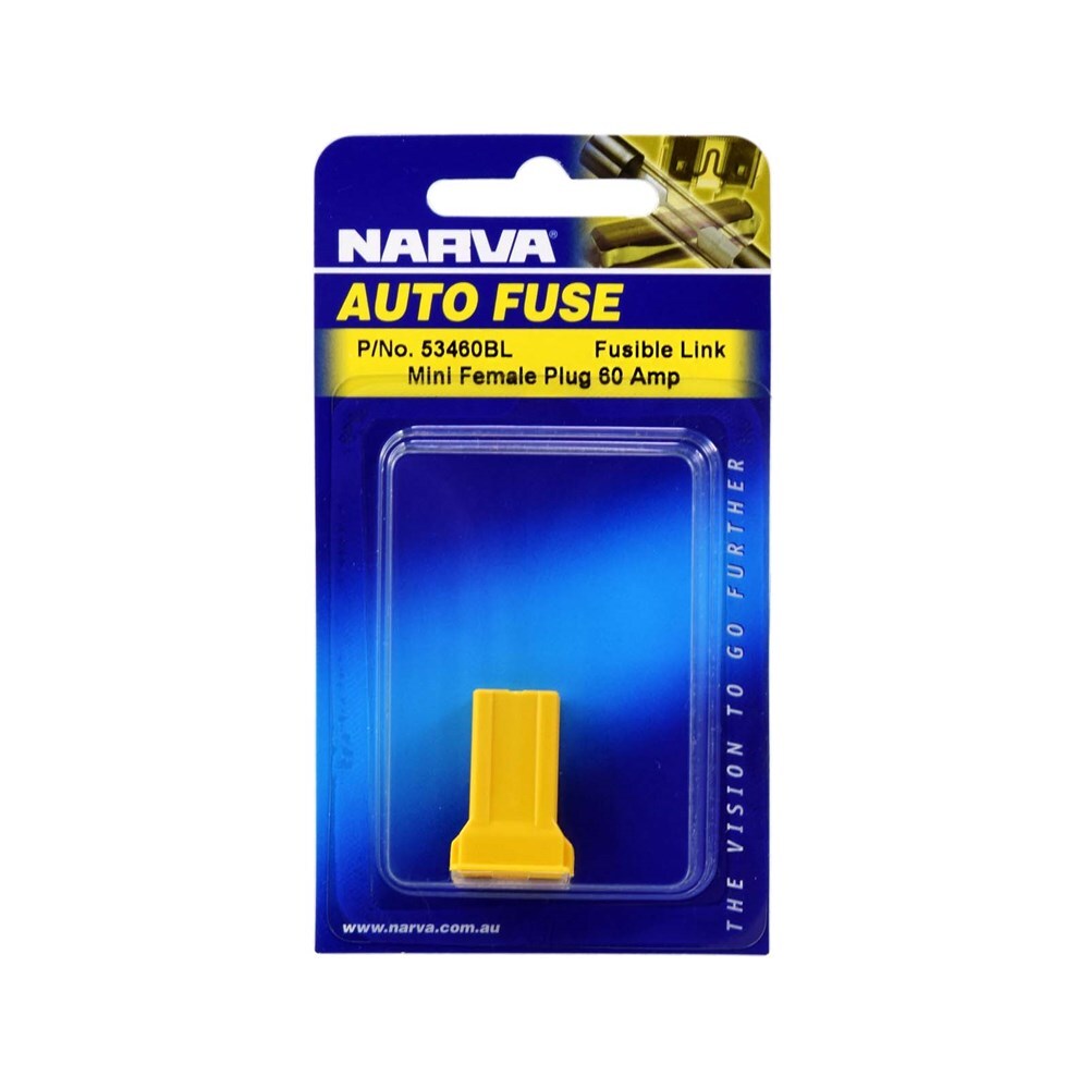 Narva 53460BL 60 Amp Yellow Mini Female Fusible Link Plug In