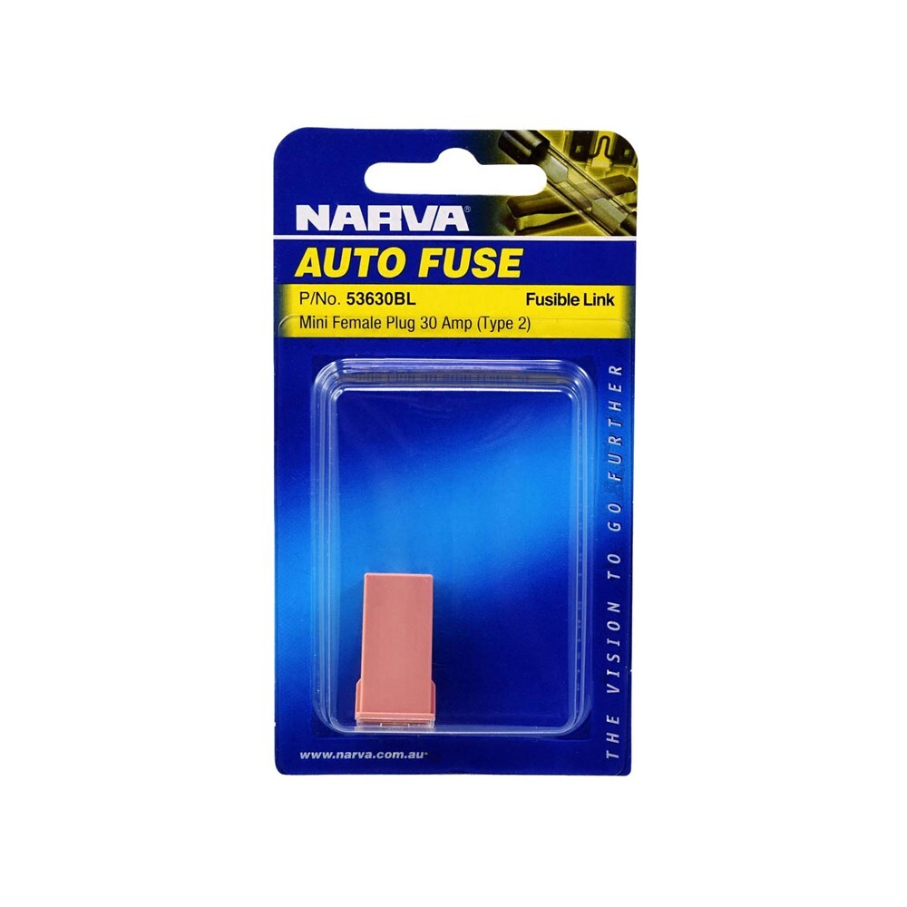 Narva 53630BL 30 Amp Pink Mini Female Fusible Links Plug In