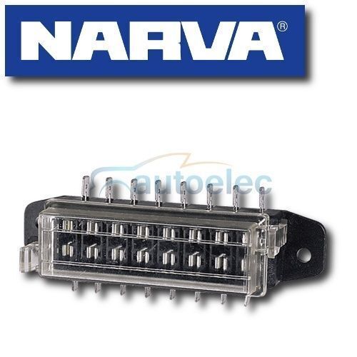 Narva 8 Way Blade Fuse Block Box Holder Caravan Marine Battery 12 Volt 12V 54424