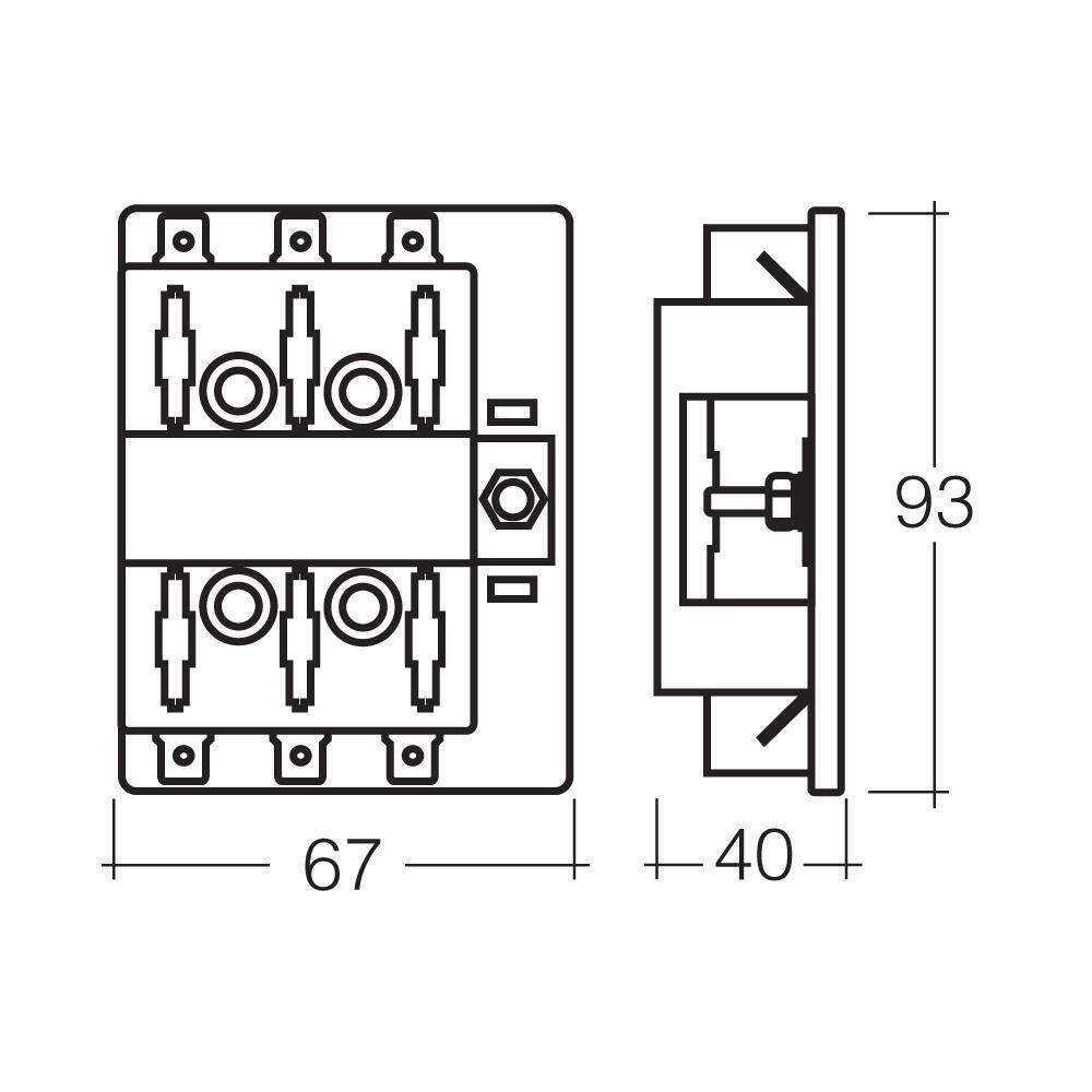Narva 54431 Fuse Block Holder Box Caravan Marine Dual Battery Volt 6 Way 25 Amp