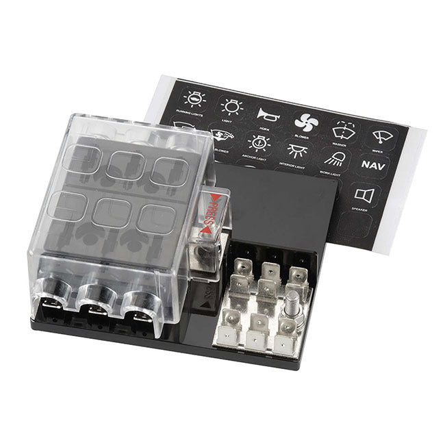 Narva 6 Way Fuse Block With Ground