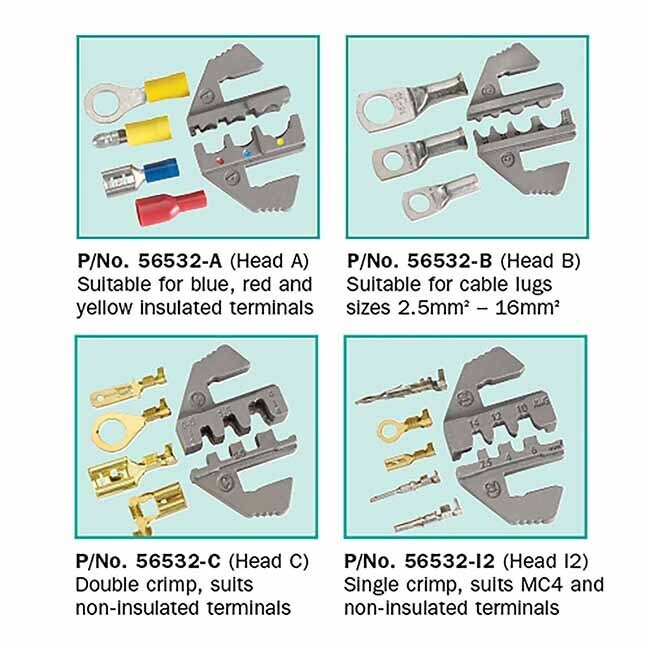 Narva Cable Crimping Tool Wire Crimper Battery Terminal 50A Anderson Plug 56513