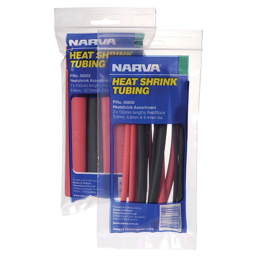 Narva Heatshrink Tubing Assortment 3.2mm 6.4mm Dia. 56600