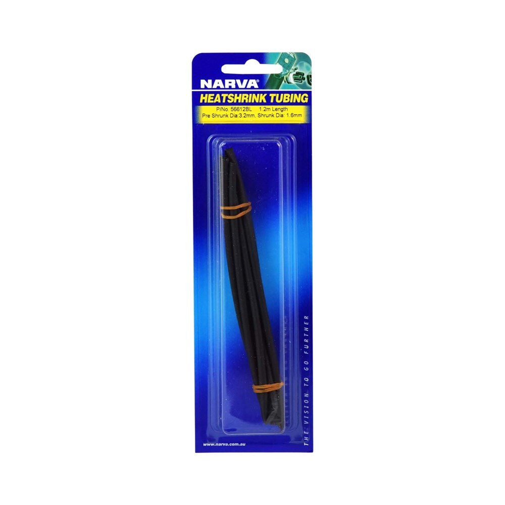 Narva 3.2mm Black Heatshrink (1.2M) 56612BL
