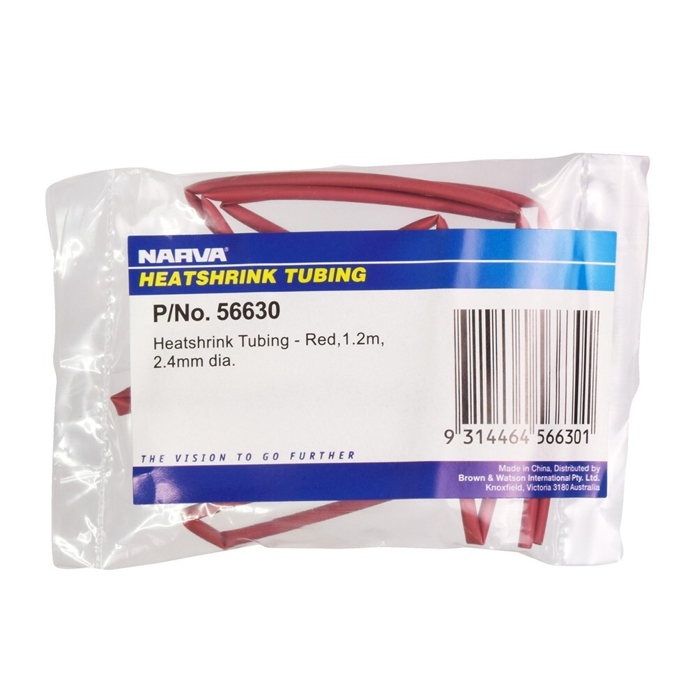 Narva 2.4mm Red Heatshrink (1.2M) 56630