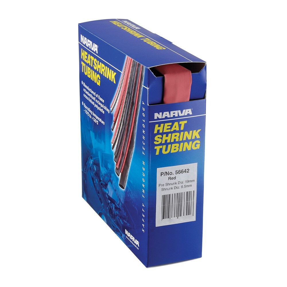 Narva 19mm Red Heatshrink (1.2M) 56642