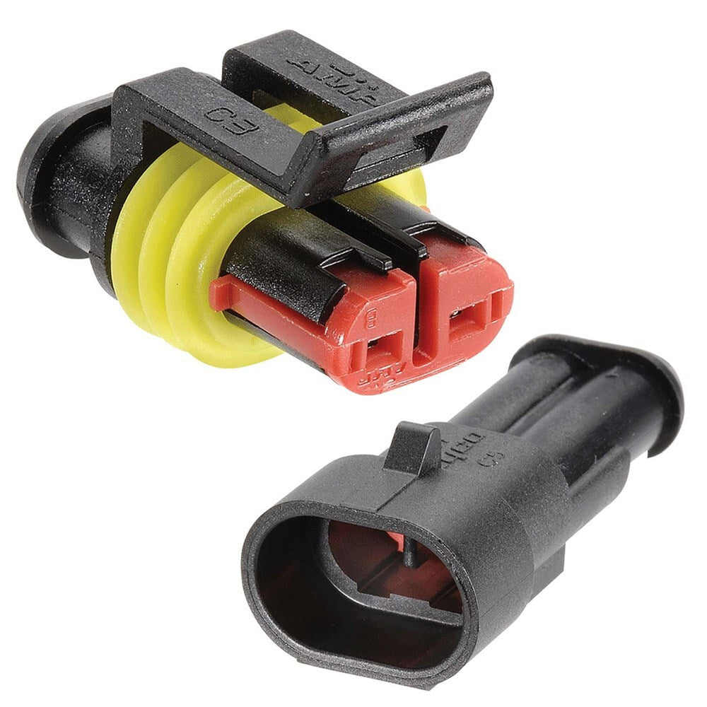 Narva 57522BL 2 Way Amp® Super Seal Connector Housing Kit (2 Pack)