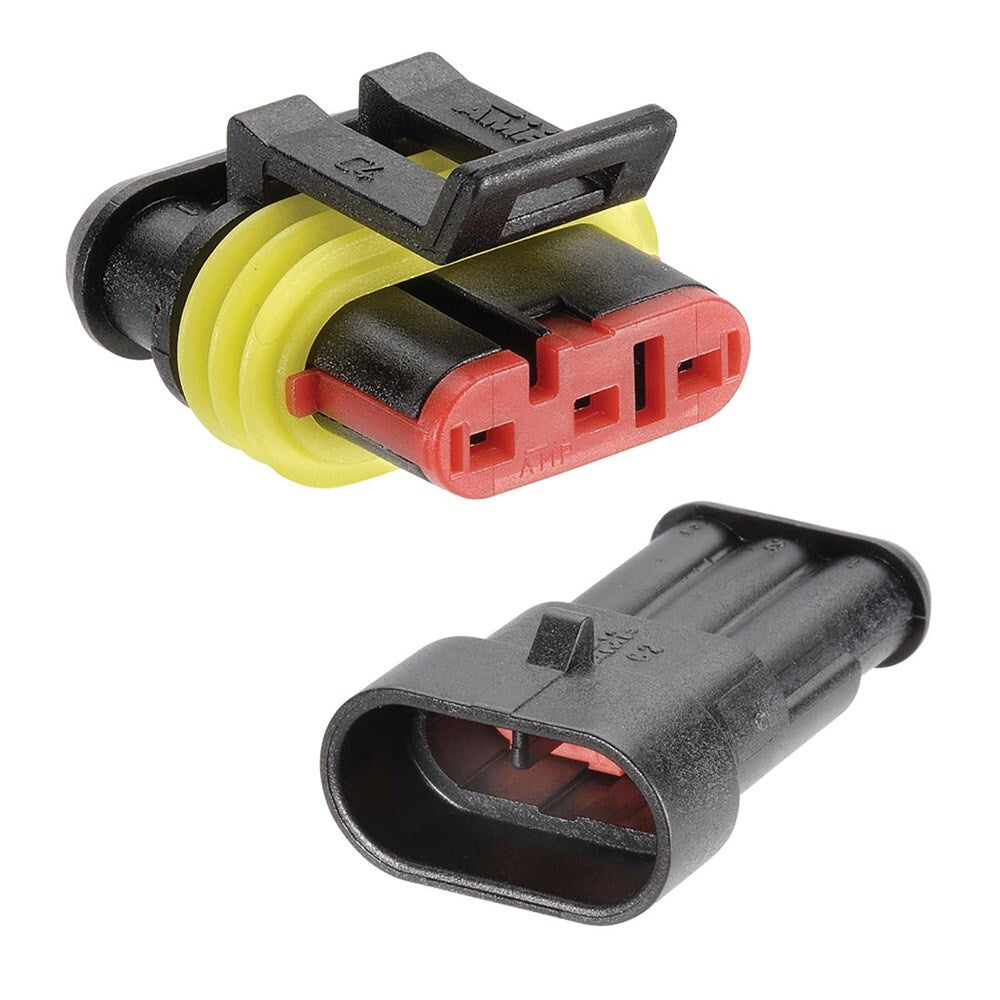 Narva 57523BL 3 Way Amp® Super Seal Connector Housing Kit (2 Pack)