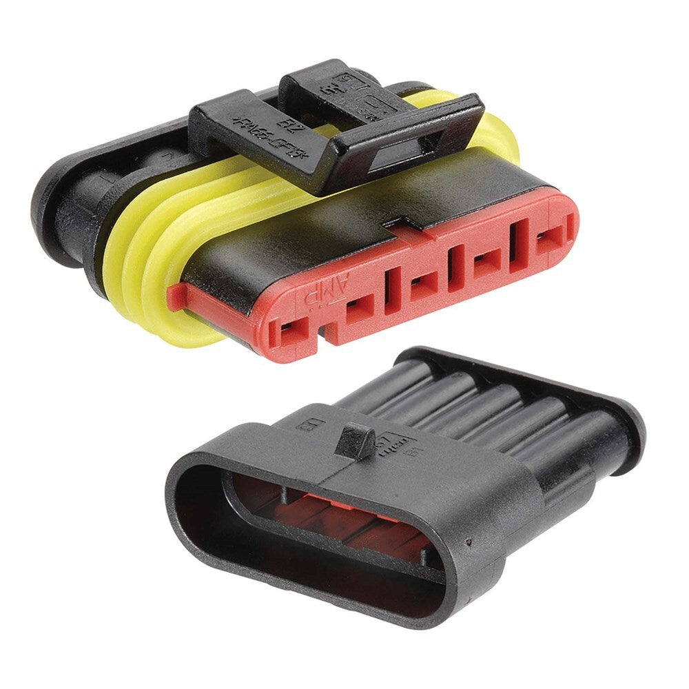 Narva 57525BL 5 Way Amp® Super Seal Connector Housing Kit (2 Pack)