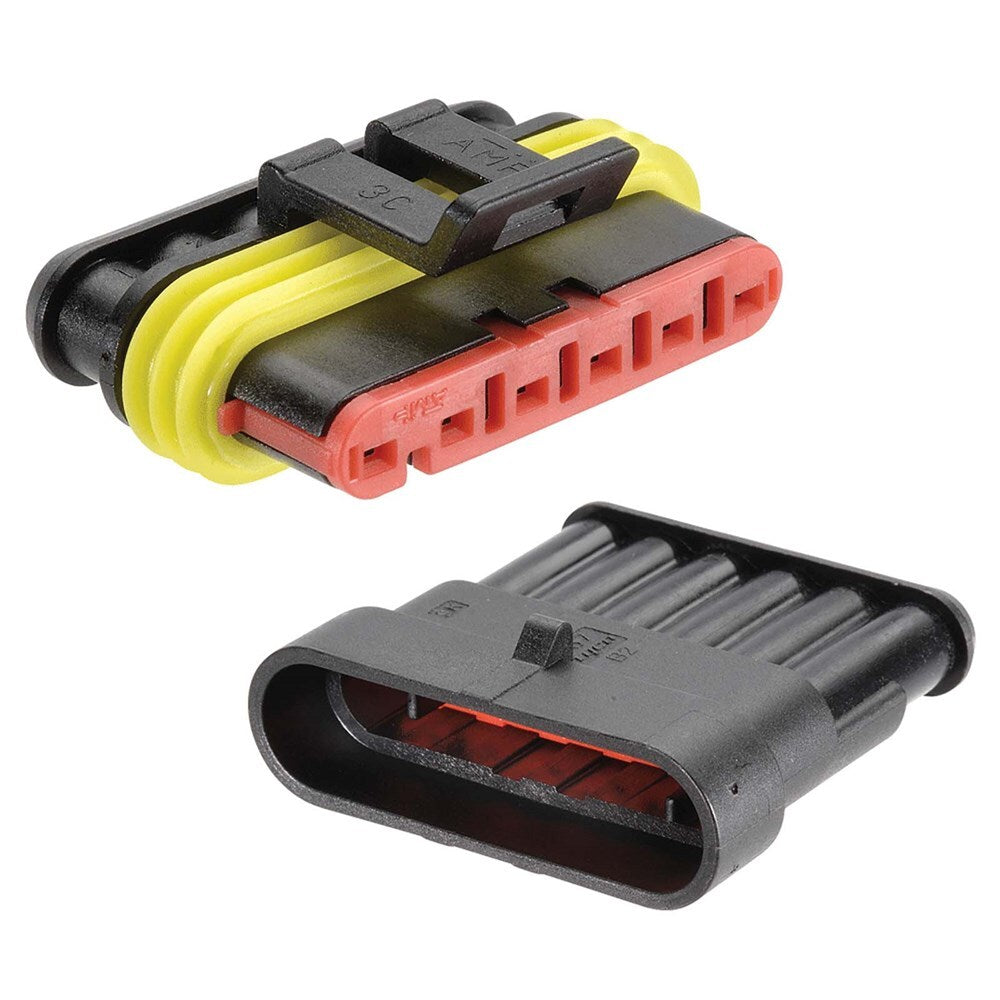 Narva 57526BL 6 Way Amp® Super Seal Connector Housing Kit (2 Pack)