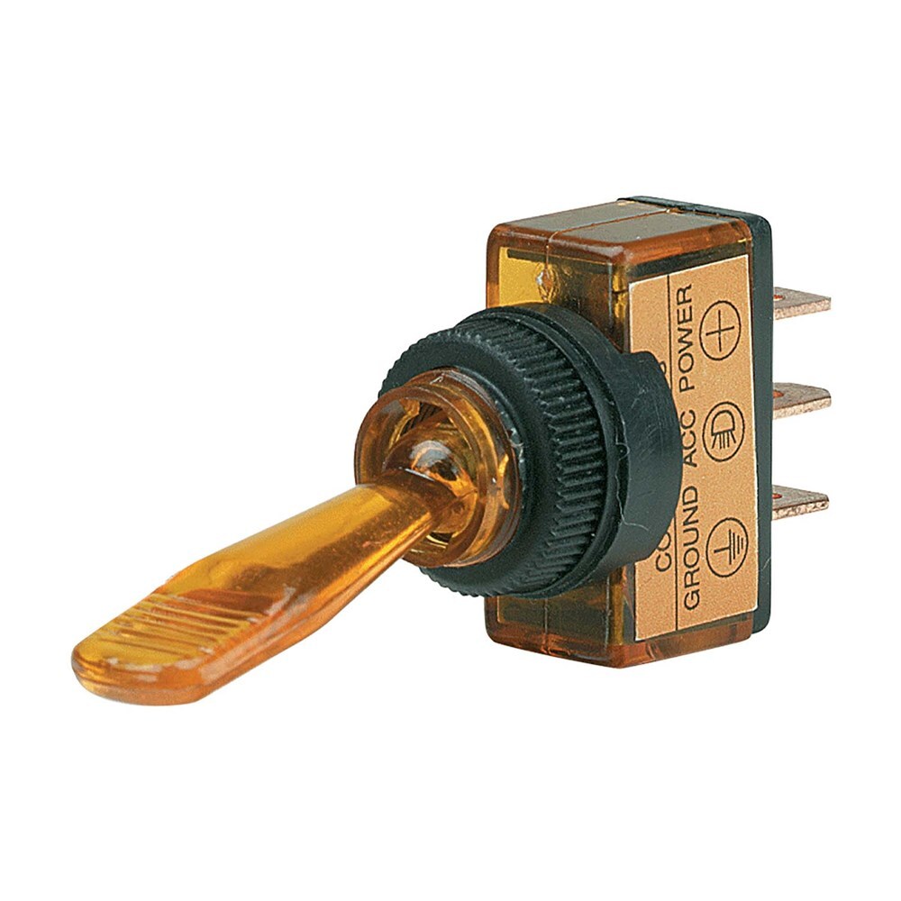 Narva Illuminated Off/On Toggle Switch (Amber) 60050BL