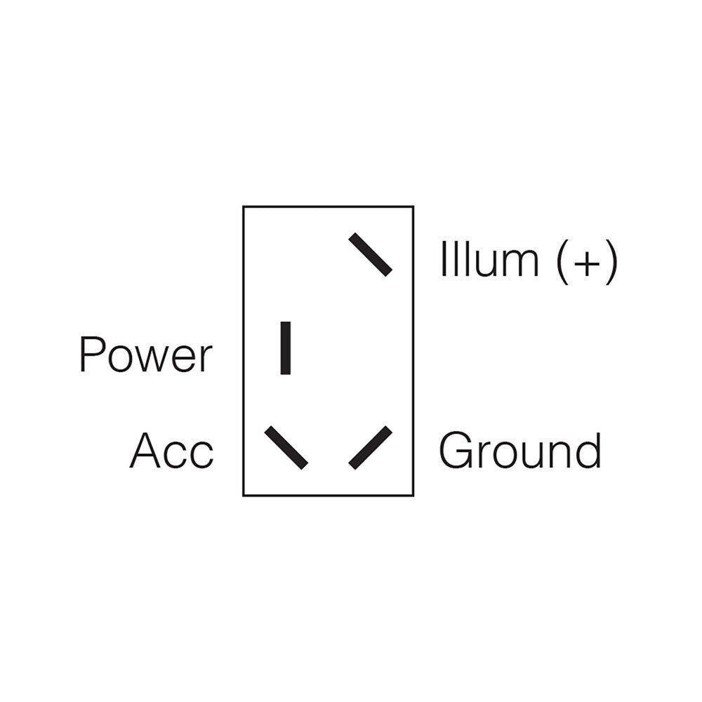 Narva Illuminated Off/On Toggle Switch (Natural/Red) 60072BL