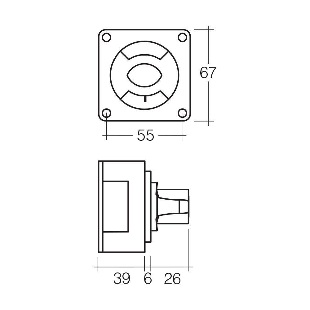 Narva Battery Master Switch Rotary Switch Battery Isolator Cut Off New 61082Bl