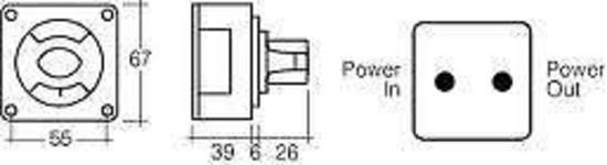 Narva Battery Master Switch Rotary Switch Battery Isolator Cut Off New 61082Bl