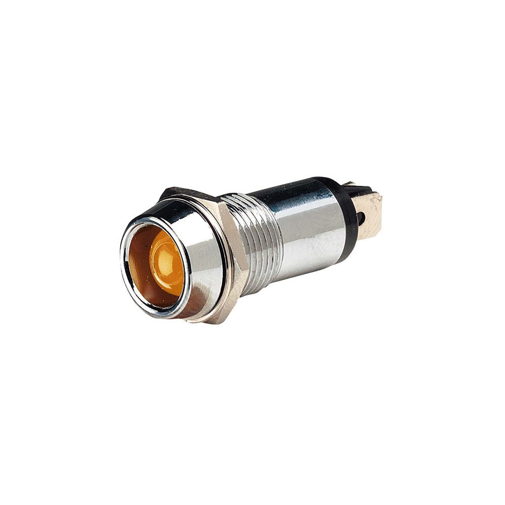 Narva 62095BL 24 Volt Chrome Pilot Lamp With Amber Led