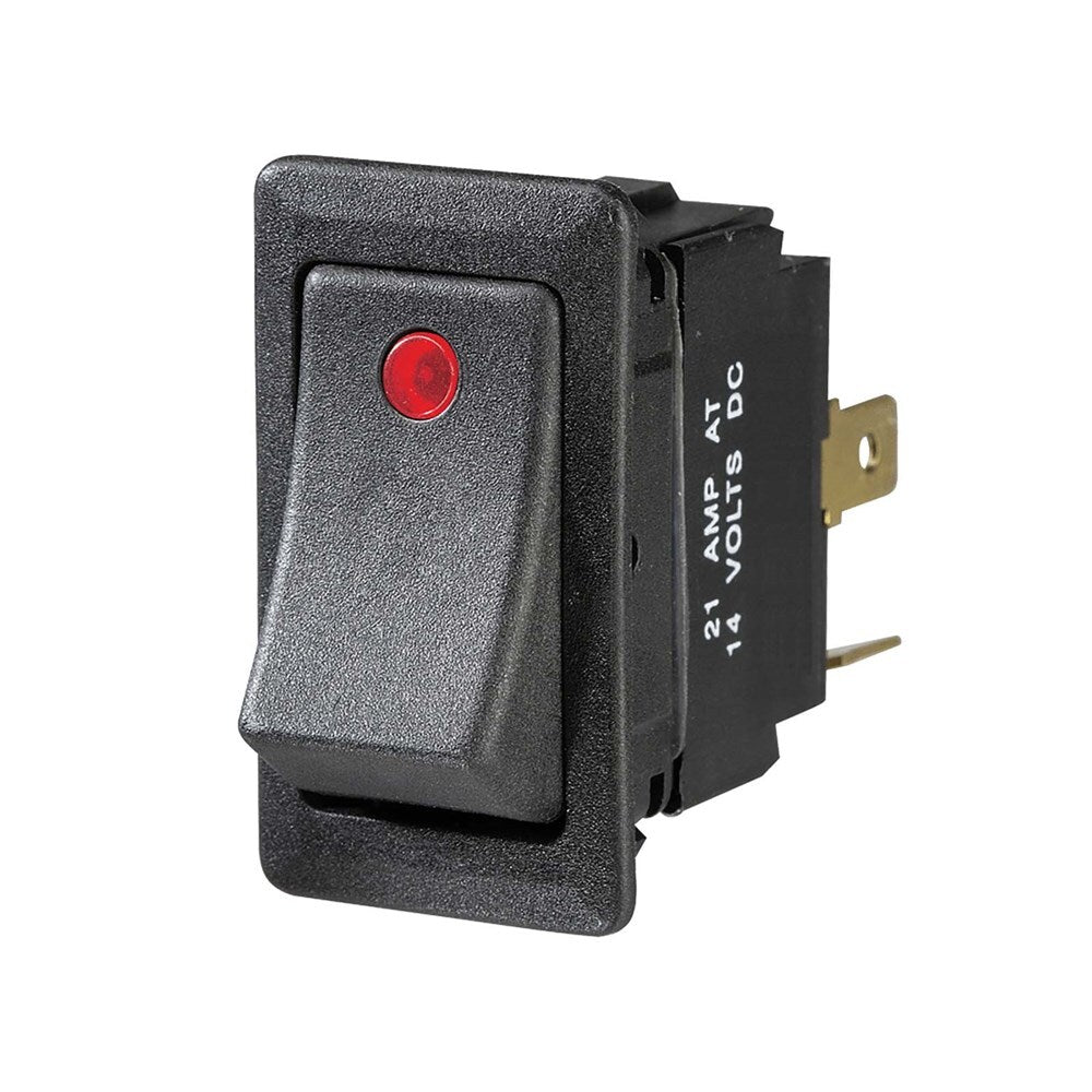 Narva 63048BL Illuminated Off/On Heavy-Duty Rocker Switch (Red)