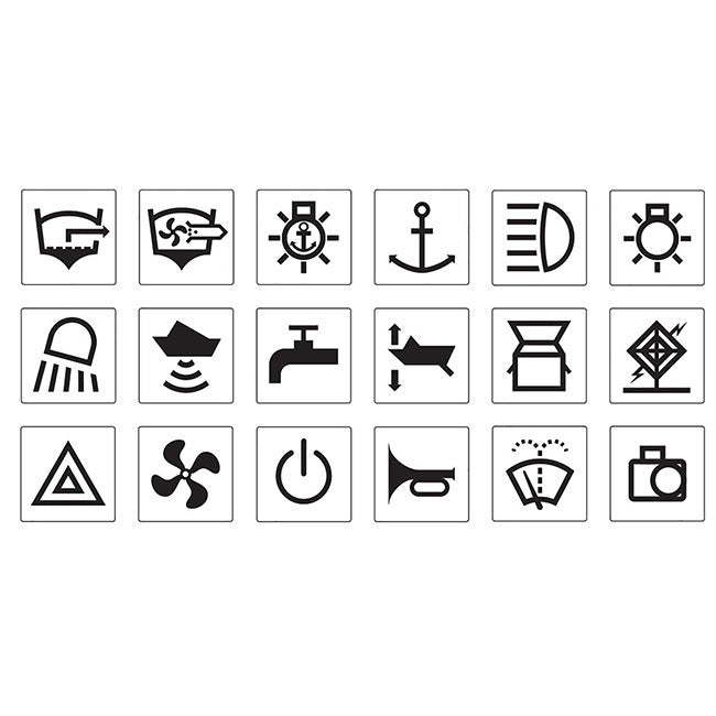 Narva Rocker Dash Switch Stickers