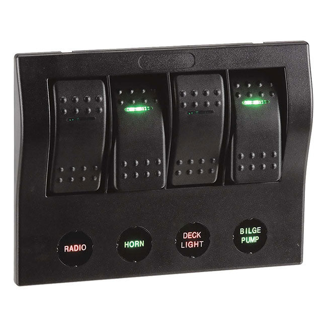 Narva 4x Switch Switches Panel C/B Caravan Marine Boat Rocker Led 12V 63191