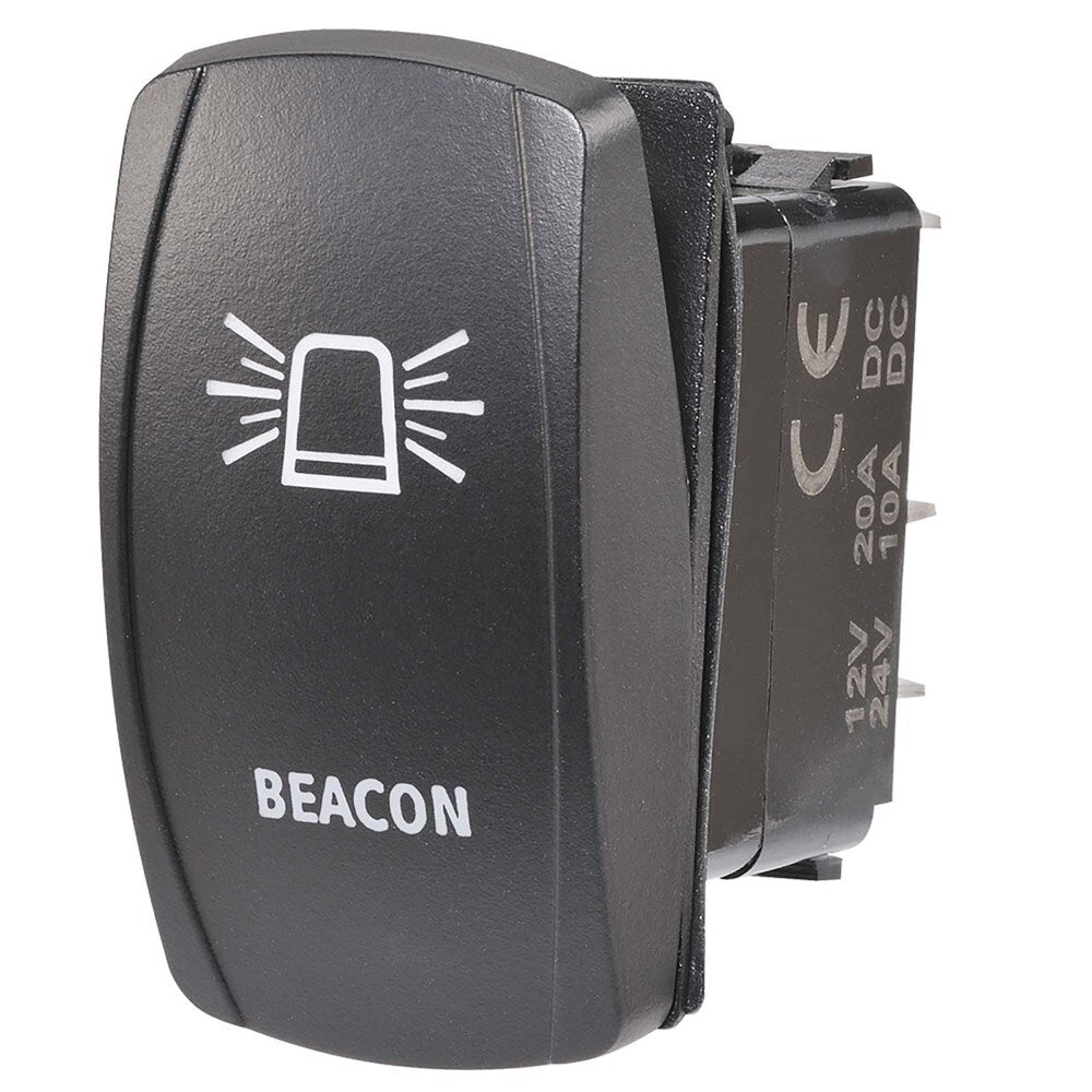 Narva 63234BL 12/24V Off/On LED Illuminated Sealed Rocker Switch With “Beacon” Symbol (Amber)