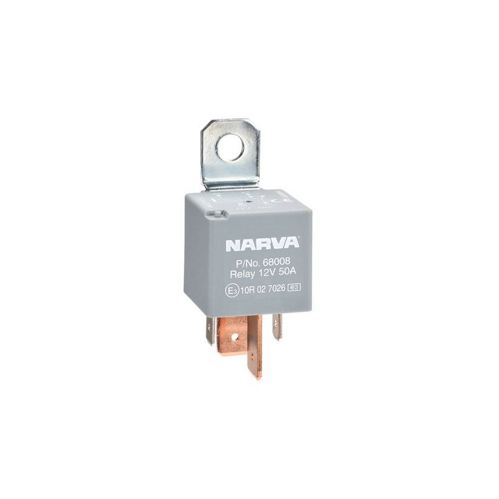 Narva 12V 50A Normally Open 4 Pin Relay with Resistor Blister Pack Of 1
